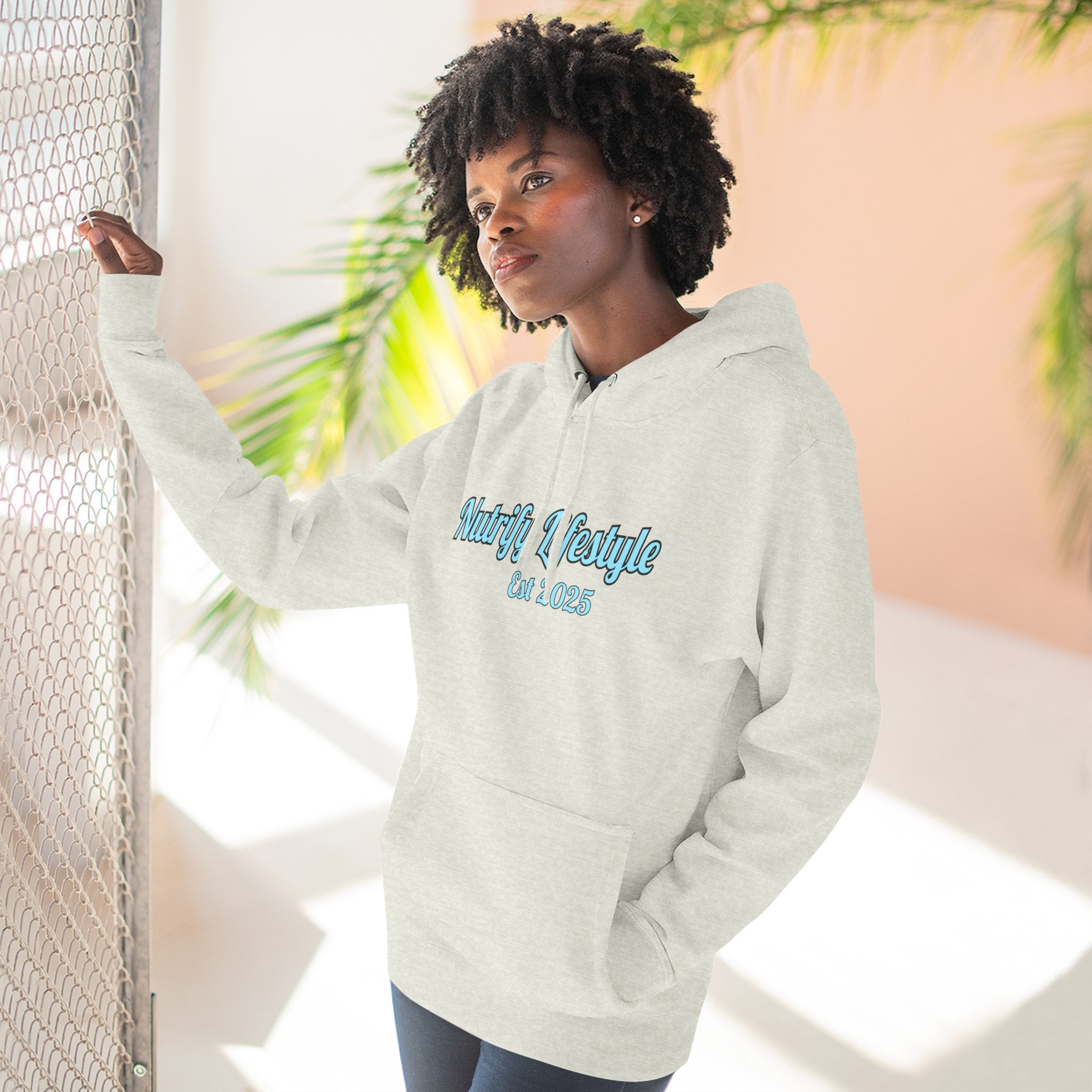 Nutrify Unisex Hoodie (Light grey)